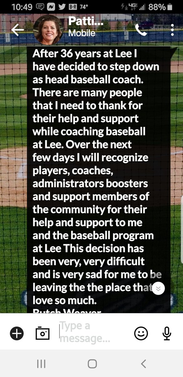 LeeHighSchoolB1's tweet photo. Coach Weaver resigns at Lee! https://t.co/ToVLUrNZbm