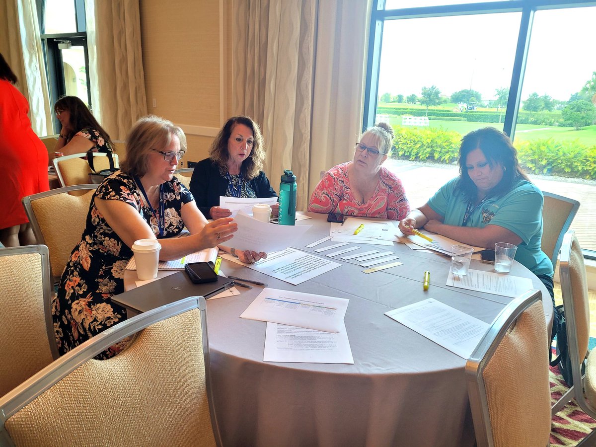 Pasco leaders diving deep into the vertical alignment of the Florida B.E.S.T Standards for Mathematics! #PascoMath @leadlearnpasco