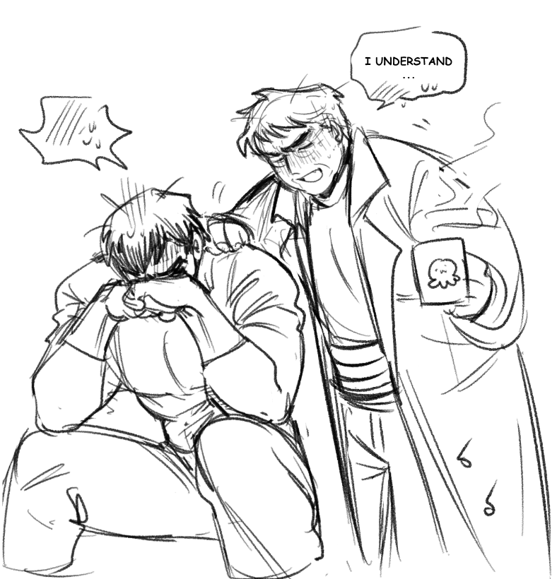 alucard199x's tweet photo. Doc gets sexual harassment in every universe. ❤️🐙 https://t.co/WO9dT7tkS5