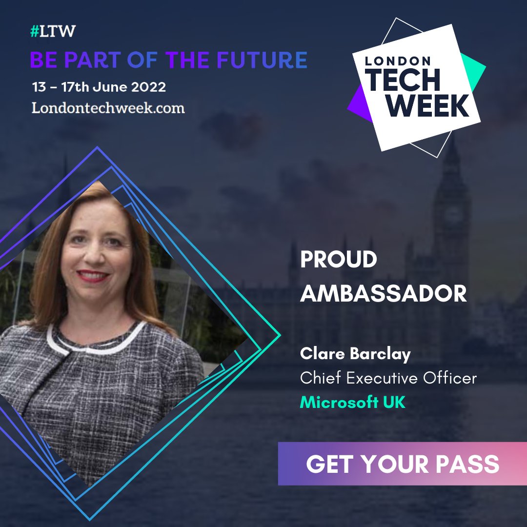 It's the final countdown! @LDNTechWeek starts next Monday. Are you ready for the UK flagship tech event? There will be many campus features, incl. inspiring sessions, top speakers, demo areas & more. Registration: londontechweek.com/registration/🎟️ #LTW #Microsoftuk