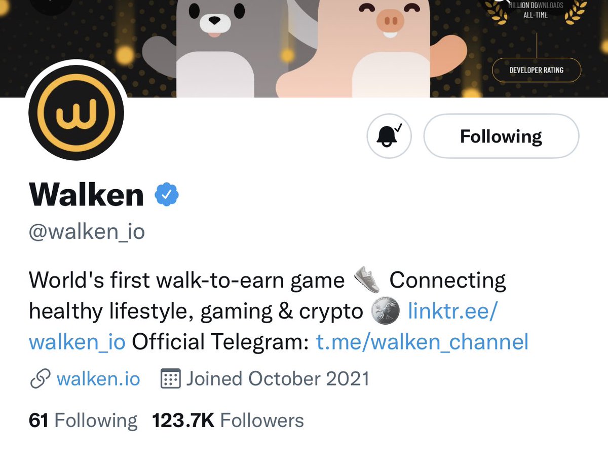 WalkenArmy's tweet photo. Blue Badge congratulations 🎊🎈🎉 @walken_io #walken https://t.co/PXzYl4dlY3