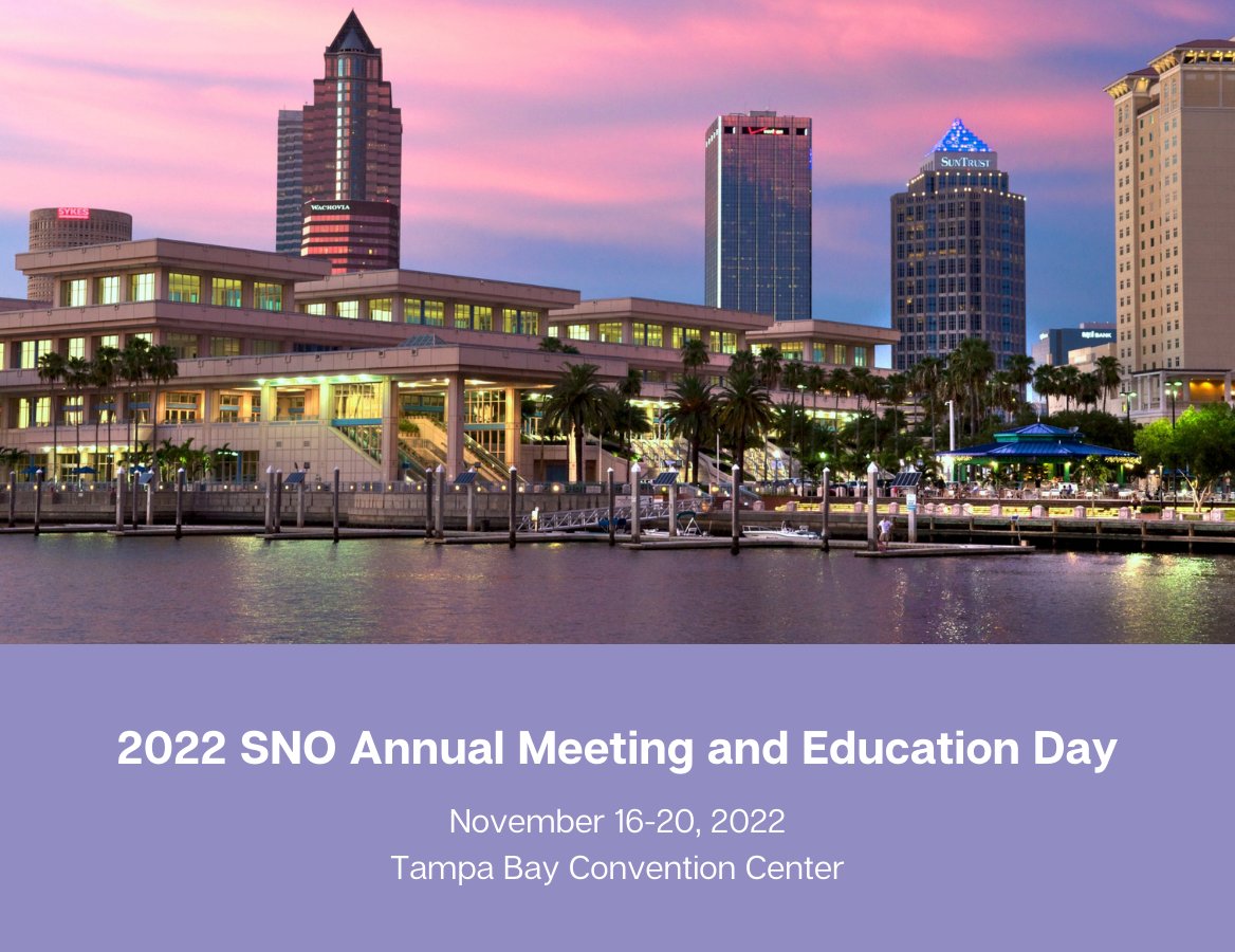 SNO on Twitter "🎉Registration for the 27th Annual Meeting and