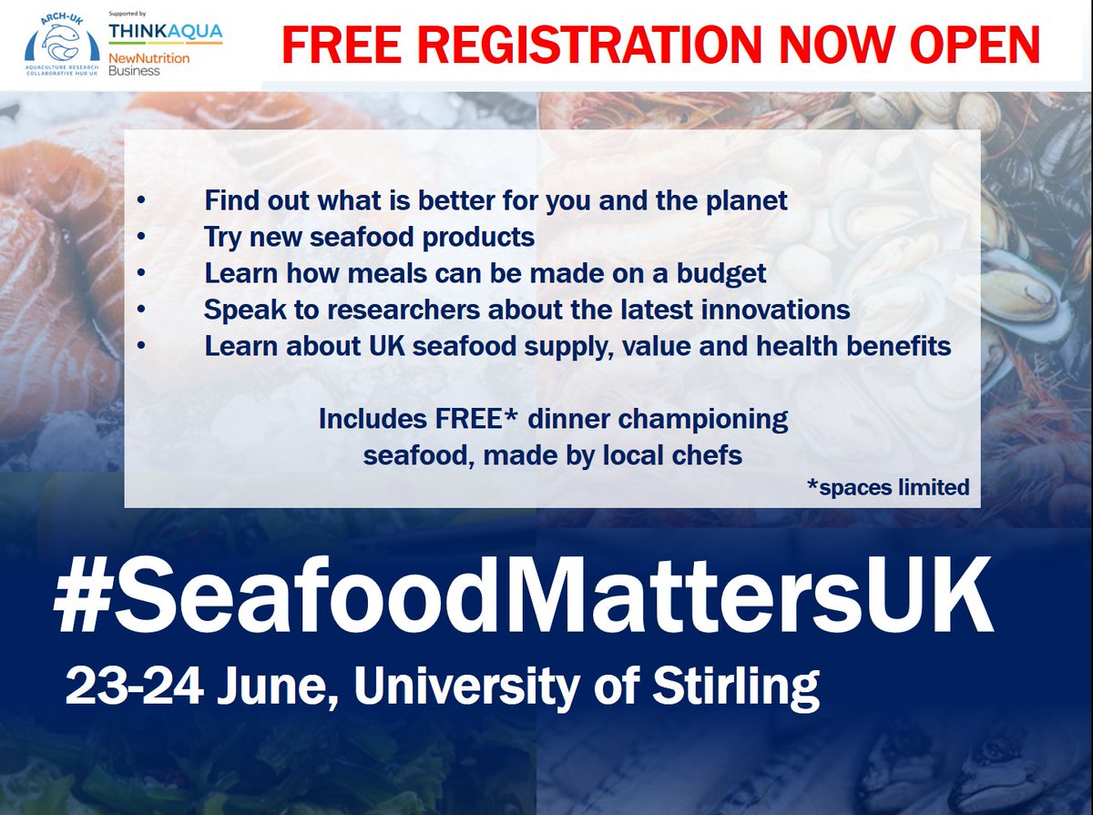 Aquaculture Research Collaborative Hub UK (@aquaculture_hub) on Twitter photo 👍Great initiative #SchoolFoodMatters:
schoolfoodmatters.org
We have a mutual interest in providing healthy & sustainable seafood to all. Lets explore how to push this forward - hereby <a href="/sfmtweet/">School Food Matters</a> invited to #SeafoodMattersUK 23/24 June…
Register here: sites.google.com/view/seafoodma… 👍Great initiative #SchoolFoodMatters:
schoolfoodmatters.org
We have a mutual interest in providing healthy & sustainable seafood to all. Lets explore how to push this forward - hereby <a href="/sfmtweet/">School Food Matters</a> invited to #SeafoodMattersUK 23/24 June…
Register here: sites.google.com/view/seafoodma…