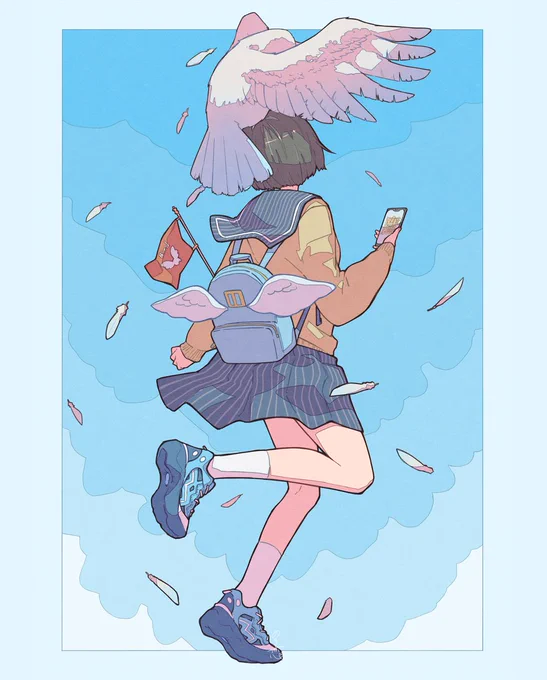 こういう絵を沢山描きます🐰
 #ド直球に言いますがフォローしてください 