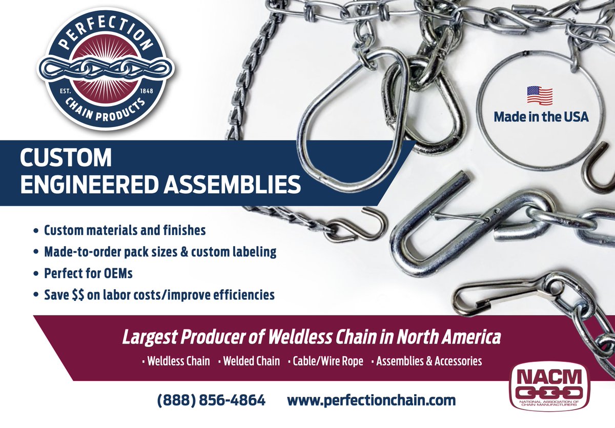 We will let this graphic do all the talking. No custom need is too big or too small. Give us a call if we can help at all: bit.ly/3xzB21i

#custommanufacturing #supplychain #assemblies #chain