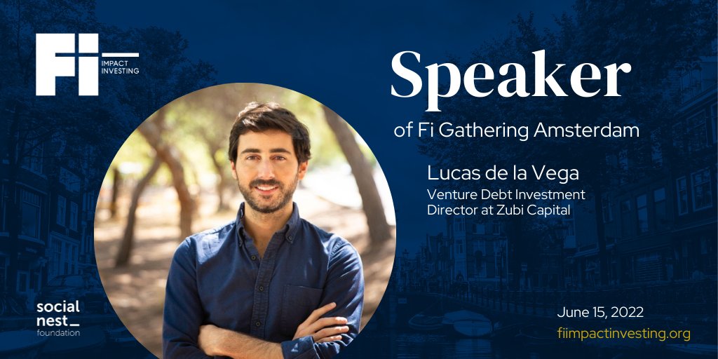 Next week, <a href="/lucasgdelavega/">Lucas De la Vega</a> will attend Fi Gathering Amsterdam, powered by <a href="/socialnest_org/">Social Nest Foundation | Making impact grow</a>, to connect Europe with #impact investment opportunities in Spain and Latam.

📅 June 15
🕞 9:30h - 13:30h
📍CIRCL

By Invitation only.
🎟 Request a ticket 👉 fiimpactinvesting.org/gathering/amst…