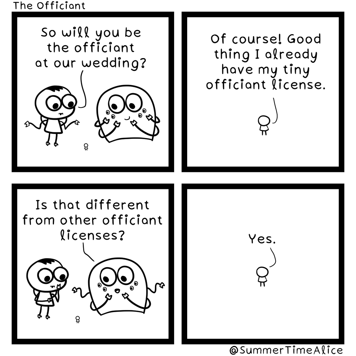 SummerTimeAlice's tweet photo. Kaiju Cuties #191: The Officiant https://t.co/O7zs2XPckg
