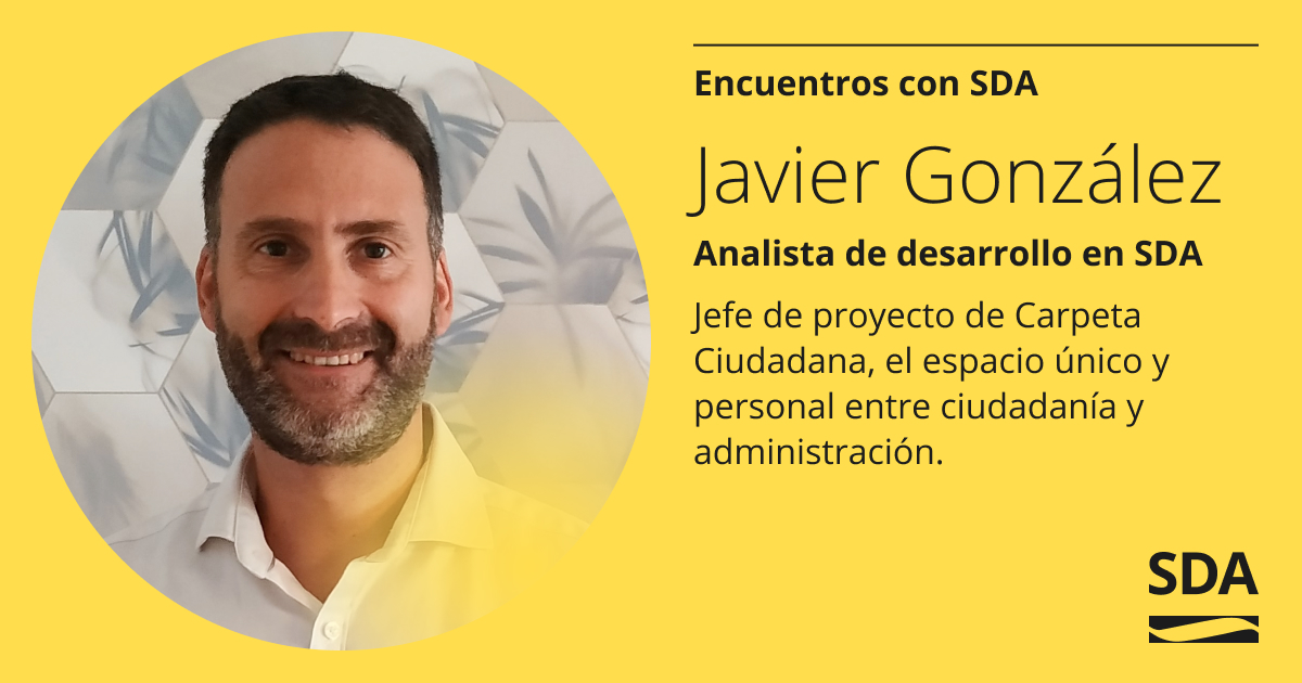 SDA_aragon's tweet photo. En el próximo #EncuentrosConSDA participará también @jgonzalezlab, analista de desarrollo en y jefe de proyecto en Carpeta Ciudadana, el punto único de intercambio de datos, documentos y expedientes que está desarrollando el @GobAragon.
https://t.co/b6J2TDwVjZ https://t.co/9Q2GizGtFu