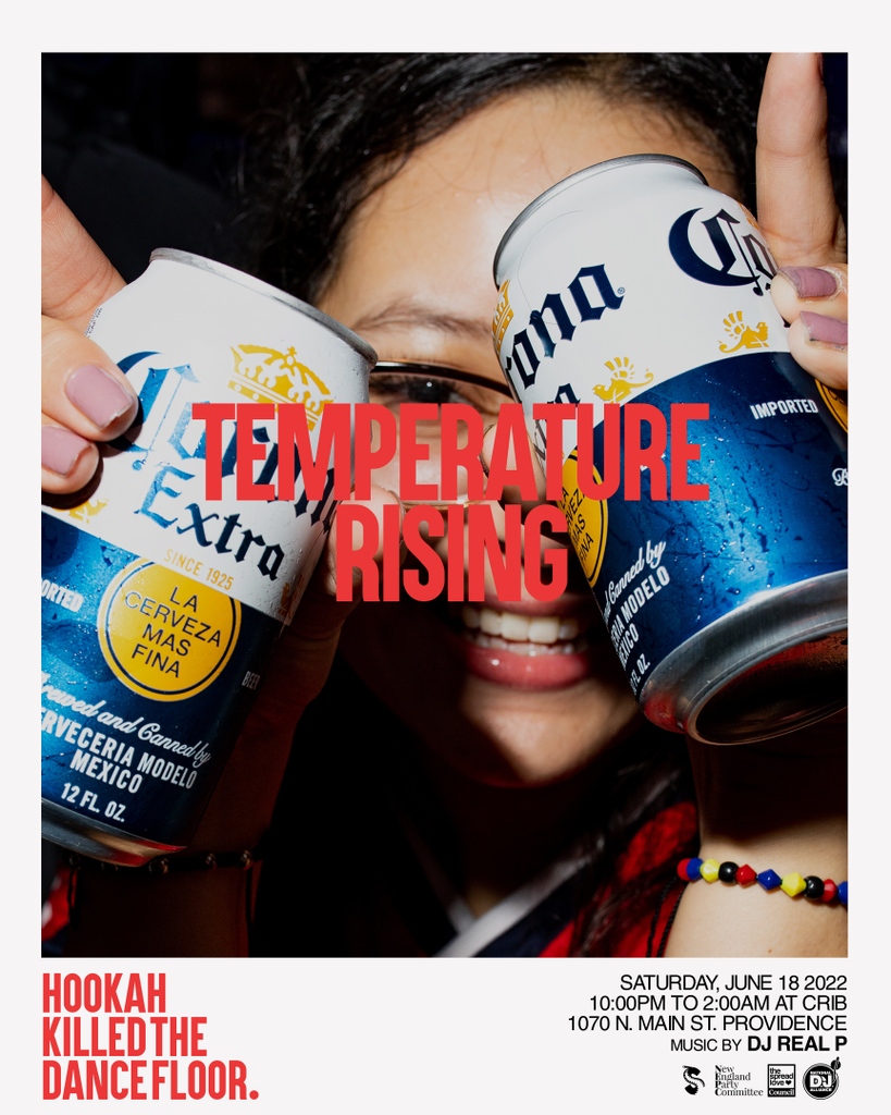 Temperature rising. It's gonna be a hot summer.

Next Saturday, June 18th, HOOKAH KILLED THE DANCE FLOOR will be at <a href="/cribpvd/">Crib (Providence, RI)</a> from 10p to 2a with music by Boston's <a href="/DJRealPFN/">P🌍LitiK💤</a>. 
⁠
⁠To get added to the list for free entry before 11:30p, RSVP: staysilent.co/fabfb0