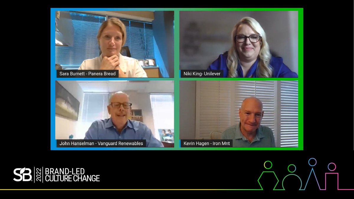 SustainBrands's tweet photo. We are still reminiscing on the inspirational talk with John Hanselman, Niki King, Kevin Hagen, and Sara Burnett as they shared their journeys to effect change from within to accomplish real sustainability impacts. Thank you @FarmPowered for this wonderful conversation! #StreamSB https://t.co/DAaDxVxoNp