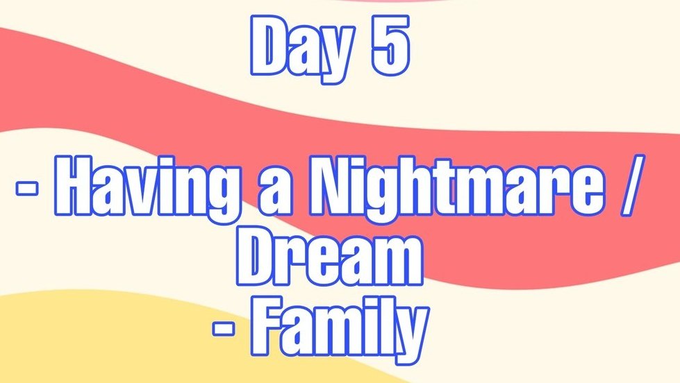 day 5 prompt for #sugikoiweek !! having a nightmare/dream and family 💗