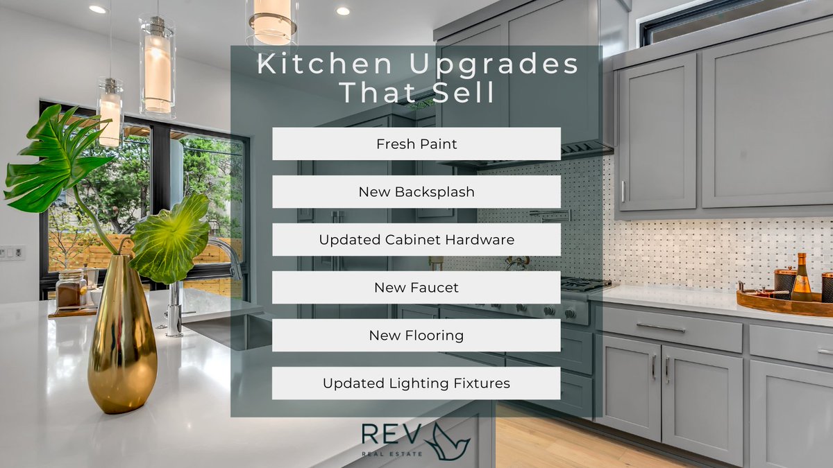 You don't have to fully remodel your kitchen to make it more "market" friendly. Some simple upgrades can make all the difference. 

revrealestatecody.com
