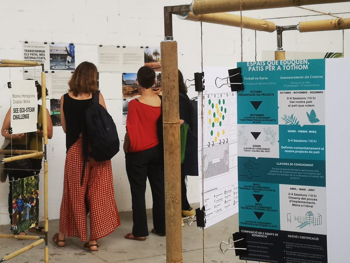 elglobusvermell's tweet photo. Entre ahir i avui hem celebrat les Jornades "Renaturalització d'espais i entorns educatius" amb presència de participants vinguts de diferents punts d'Europa.
Aviat penjarem les gravacions i resums de les diferents intervencions a internet. https://t.co/GhwS0NUo2Z