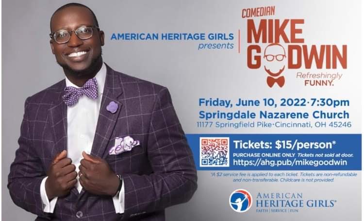 funnygalsal's tweet photo. Hey Cincy peeps! Come see AGT’s Mike Goodwin THIS Friday! Mike is hilarious and a personal friend who never disappoints both onstage and off!!!! 👏🏻😆 🎤Come out and laugh!!!! #mikegoodwin #mikegoodwincomedy https://t.co/ltmBt89KtS