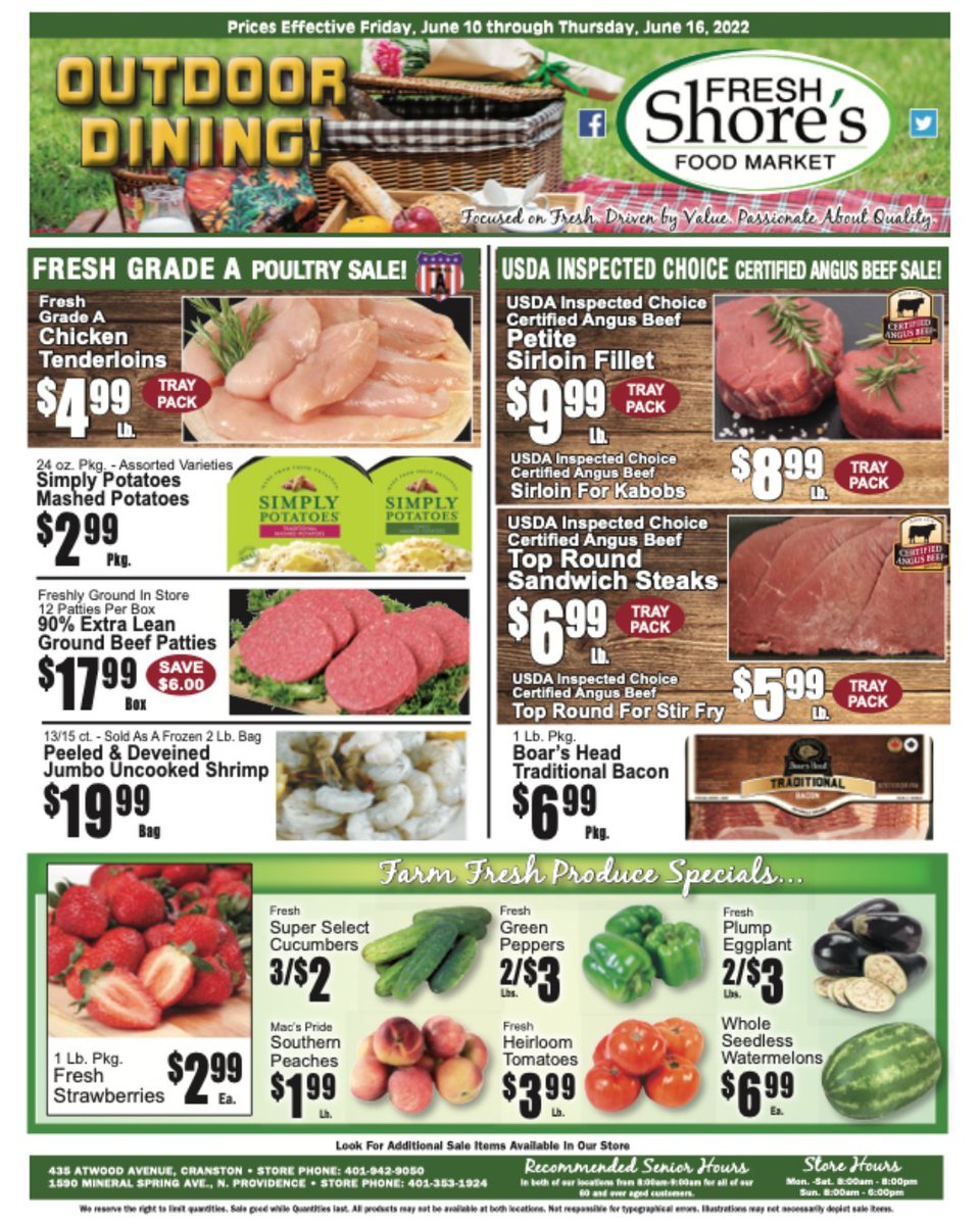 ShoresMarket's tweet photo. Outdoor dining is here! Check out https://t.co/dXlILoIYSs for specials and more! https://t.co/XOjEVSMu1v