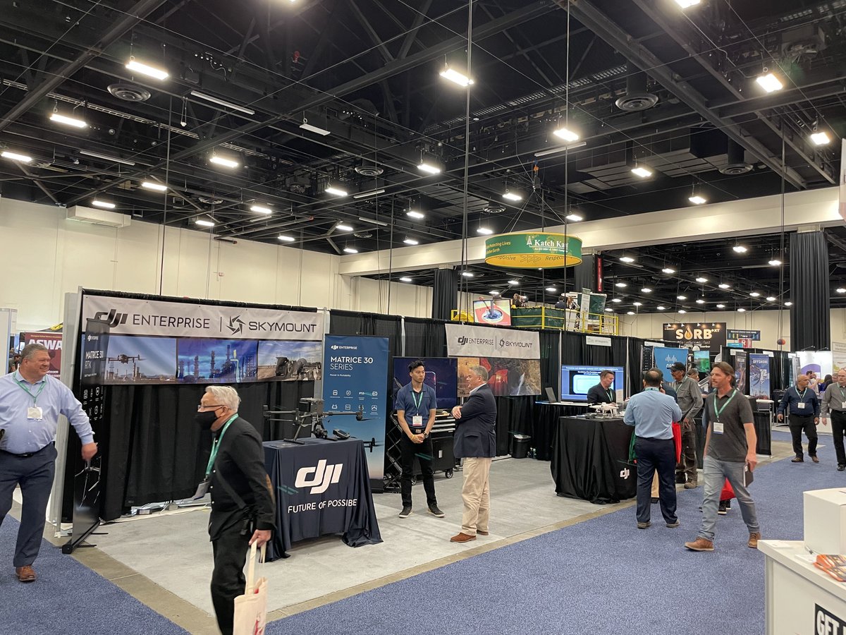 We've been exhibiting at the #GlobalEnergyShow 2022 in Calgary. It is an exciting show! Join us for North America's Leading Energy Event at booth #1445. Learn about the latest drones from <a href="/DJIEnterprise/">DJI Enterprise</a> and how our AI, #UAV, data analysis can provide value to the #energy sector.