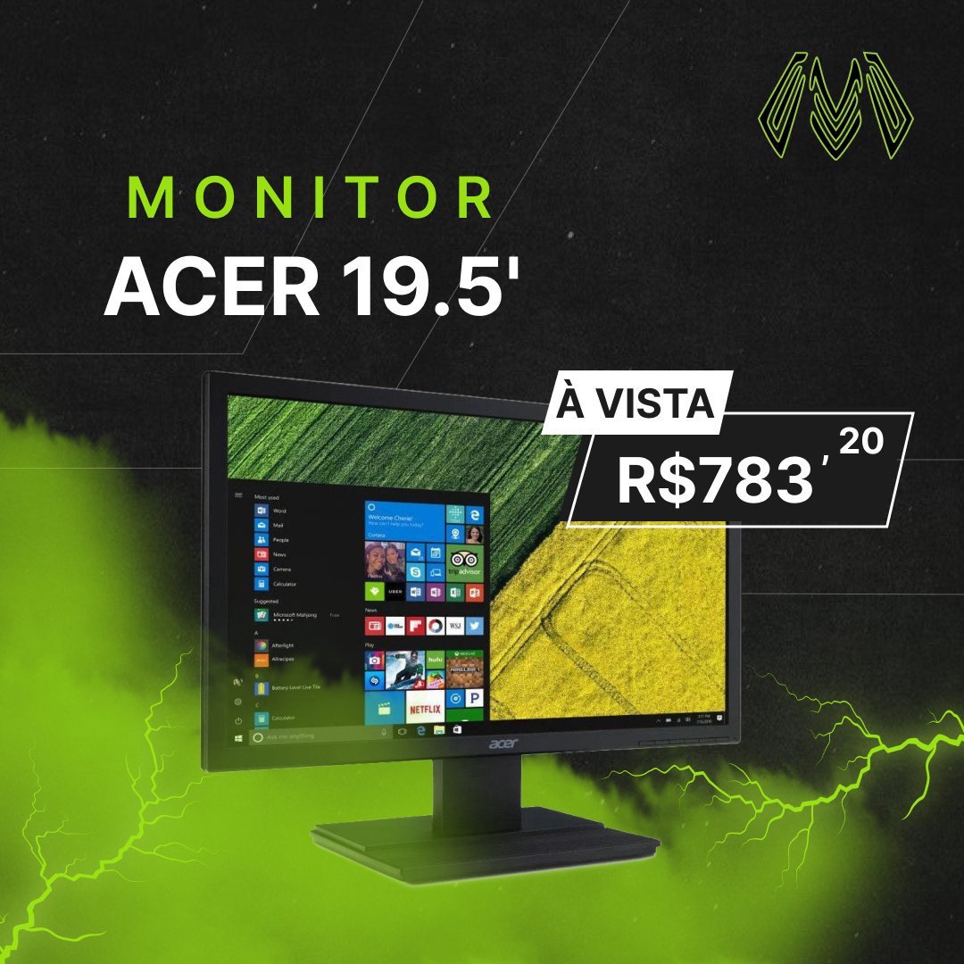 MalugosOficial's tweet image. Adquira seu novo monitor de 19,5 polegadas aqui na Malugos! 🖥️

O monitor Acer, modelo V206HQL Abi é perfeito para o seu setup e com ele você vai melhorar a qualidade do seu trabalho ou games favoritos.  Acesse o site e peça hoje mesmo o seu!

 #gomalugos #tecnologia #monitoracer