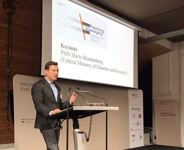 JWI_Berlin's tweet photo. Grand Opening of the 4th Weizenbaum Conference: Welcome and opening by @alttaler and @GescheJoost. Many thanks to @BraFDP for his keynote and to @armaghipour for her welcoming remarks! https://t.co/6jllFQeCQf