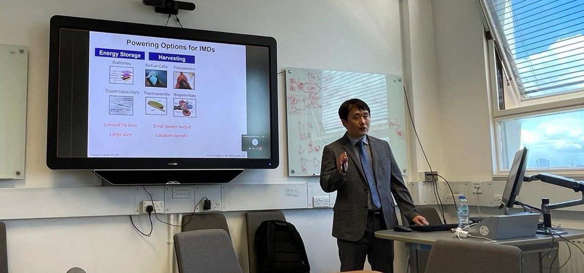ucleeenews's tweet photo. We had a great time hosting Dr Sohmyung Ha from @NYUAbuDhabi for his wonderful talk entitled 'Near-field wireless data transfer for biomedical applications'. Interesting insights into the latest developments in this field.  #Engineering #ChangeTheWorld https://t.co/JcSY6YPUS6