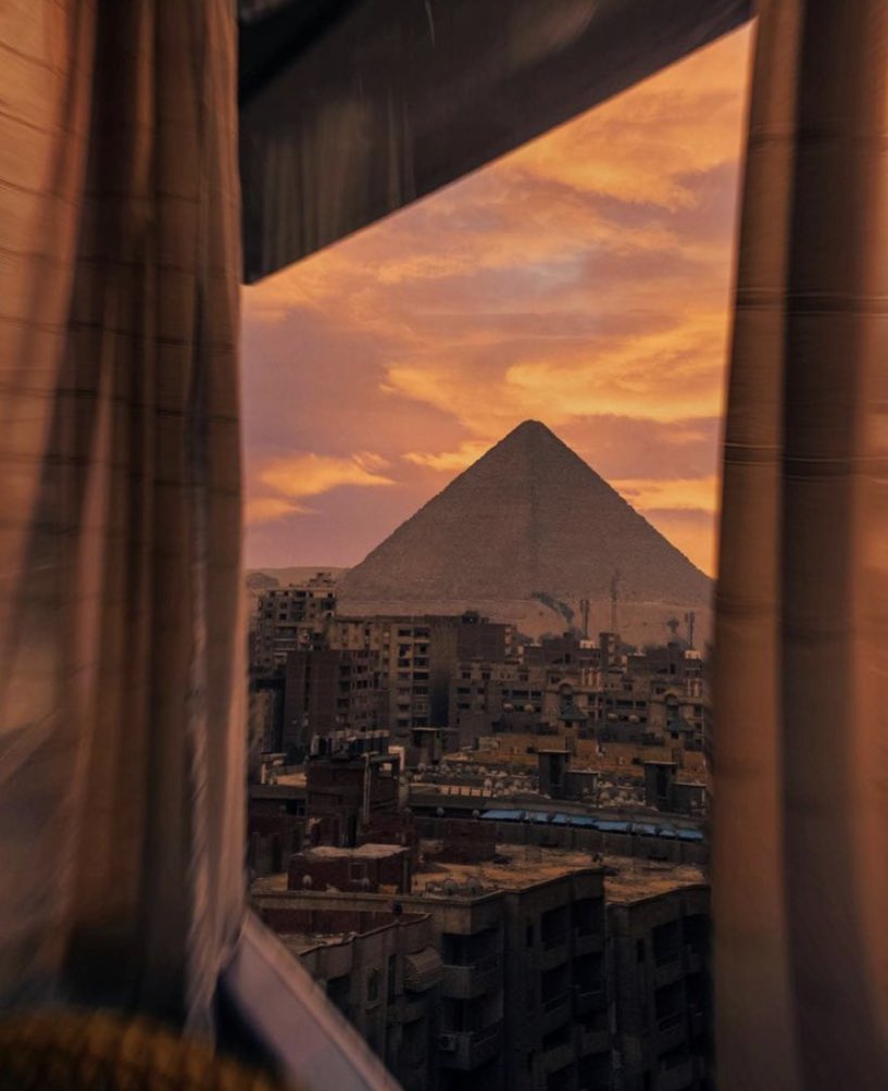 W0rld2026's tweet image. Sunset in Egypt