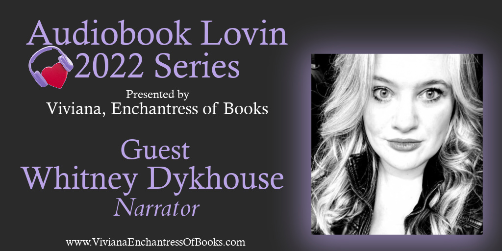 We have the fabulous #Narrator #WhitneyDykhouse sharing her Top 5 Reasons She Loves Being An #Audiobook Narrator as our guest for today's #udiobookLovin2022Series! Visit our website #VivianaEnchantressOfBooks to learn more! 
LinkTr.ee: linktr.ee/audiobooklovin…