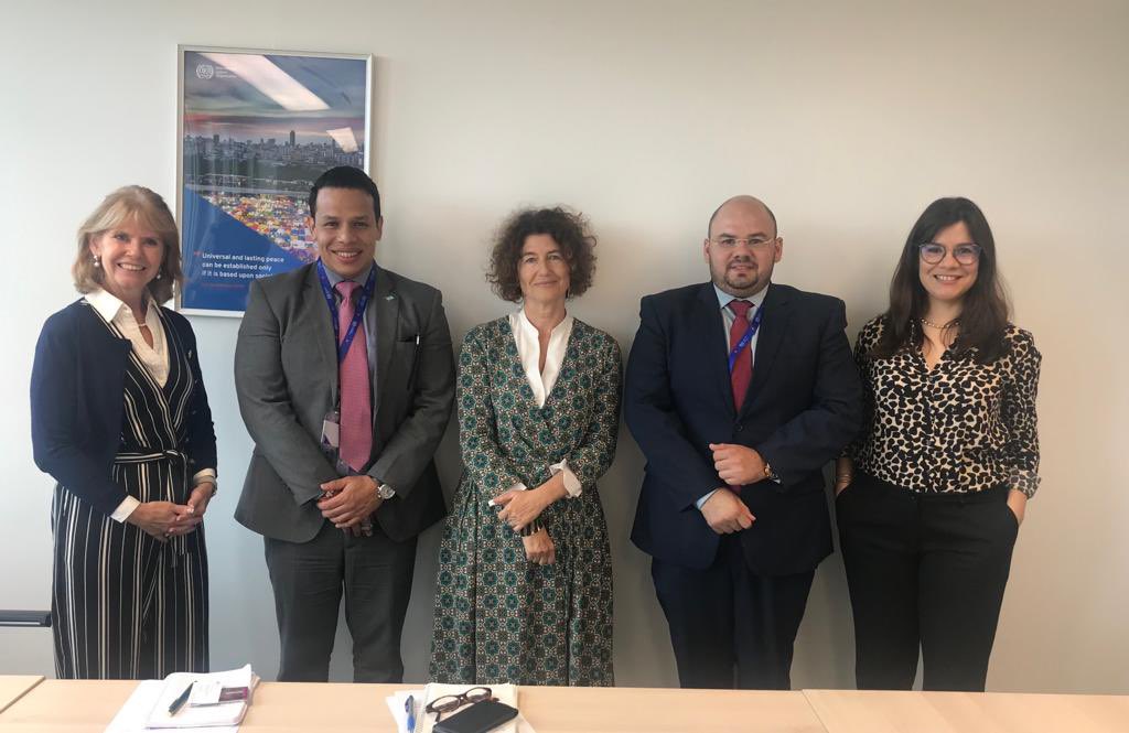 Very glad to have met with Honduran Deputy Secretary of Employment and Social Security @PMDURON @fabimigration @HondurasGinebra @ilo to discuss closer cooperation on #fairrecruitment #labourmigration #migrantworkers to achieve #decentwork.