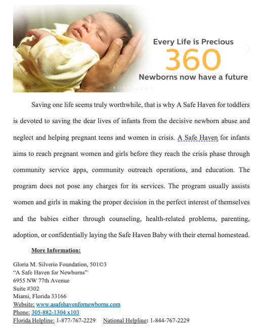 haven4newborns's tweet photo. Students create newsletters, PowerPoint presentations and posters to raise awareness in the community and their schools while earning their community service hours.
Click https://t.co/swe6MBBtYS for more info.
#asafehavenfornewborns #virtualcommunityservice https://t.co/P3LjXJ2ABL