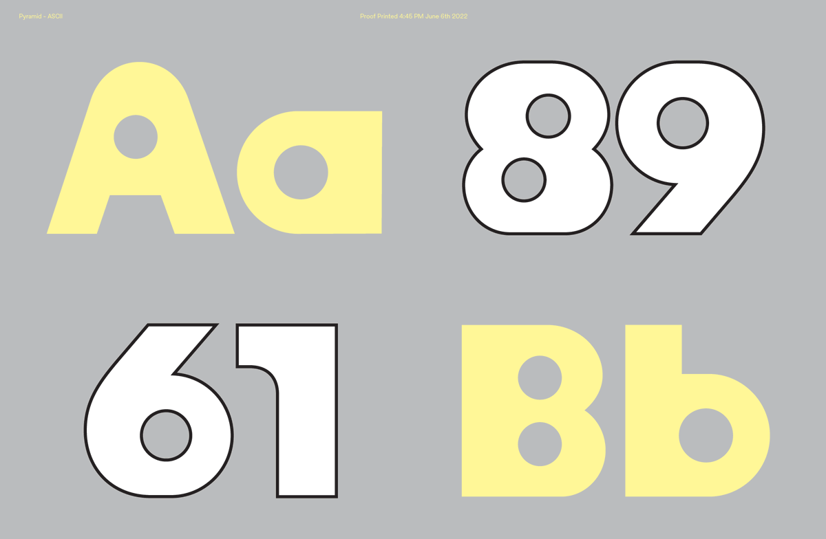 SharpTypeCo's tweet photo. ⚠️ Pyramid by @marcrouault ⚠️
type-in-progress takes inspo from the vernacular world of hi-fi audio logos, vintage rave flyers, retro-futurist aesthetics, and maybe even some Memphis-era shapes https://t.co/wovfAkA3Lr