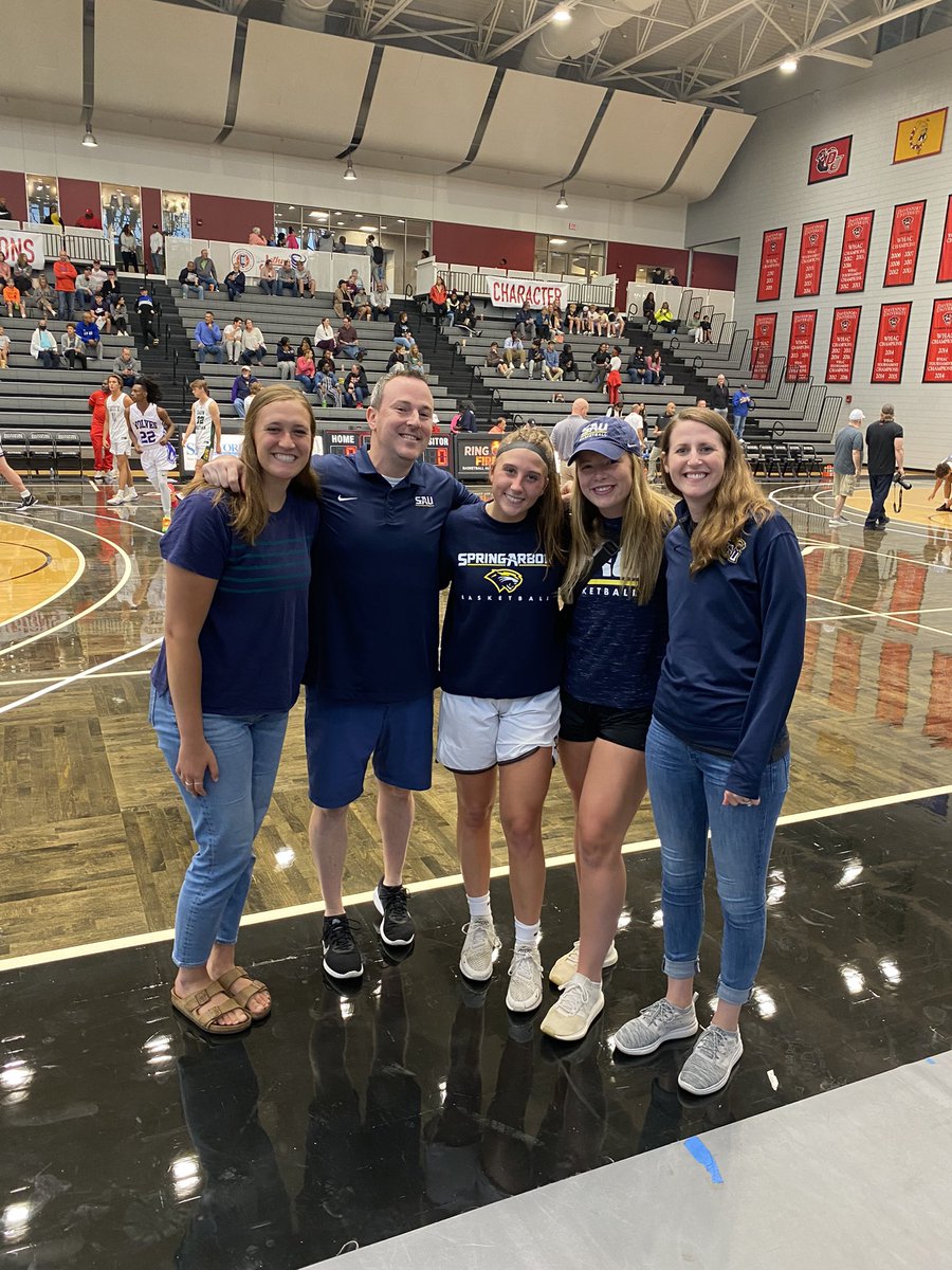 reneeschuur's tweet photo. So fun to watch @maddie_schuur play one last time in her ZE uniform for the Ring of Fire All-Star game! Thanks to @SAUCougarsWBB for coming to support her! https://t.co/tVW22WcJ2n