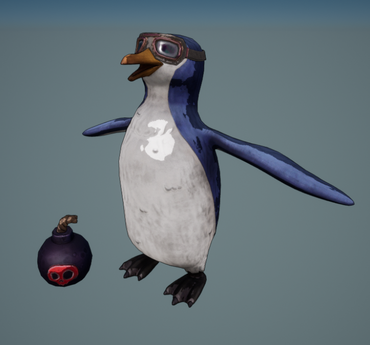 NothingInt_'s tweet photo. Just a few new 3D models created by Dasha we showed off during our status update! Check out the new penguin enemy 👀 #3dmodeling #indiedev #gamedev #UE4 #MadeWithUnreal https://t.co/O4qzLi0P66