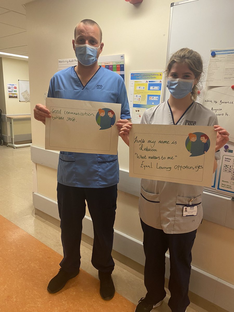 corinne_barrett's tweet photo. Our trauma and orthopaedic staff sharing what matters to them on #WMTY2022 @DMurrayMSK @Davidwa13761355 @WishawGen https://t.co/kzTNM1XHh4