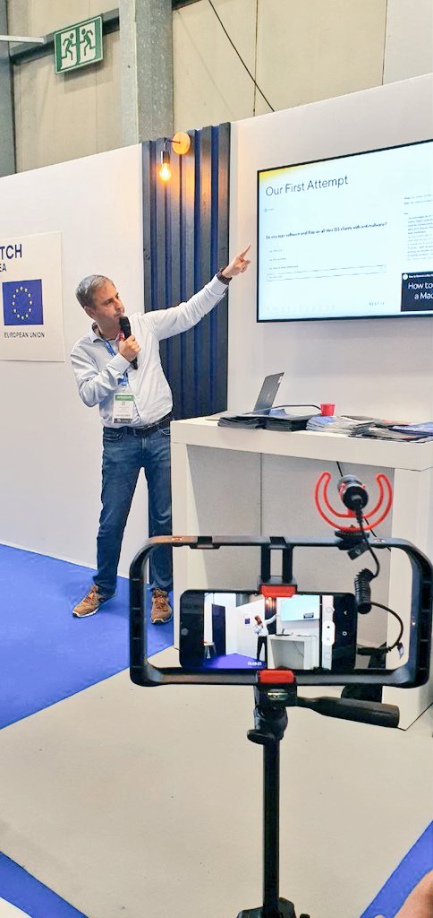 💥 That was a blast! Awesome three days at <a href="/FIC_eu/">karen</a> #FIC2022 with the #cyberGEIGER team 💚