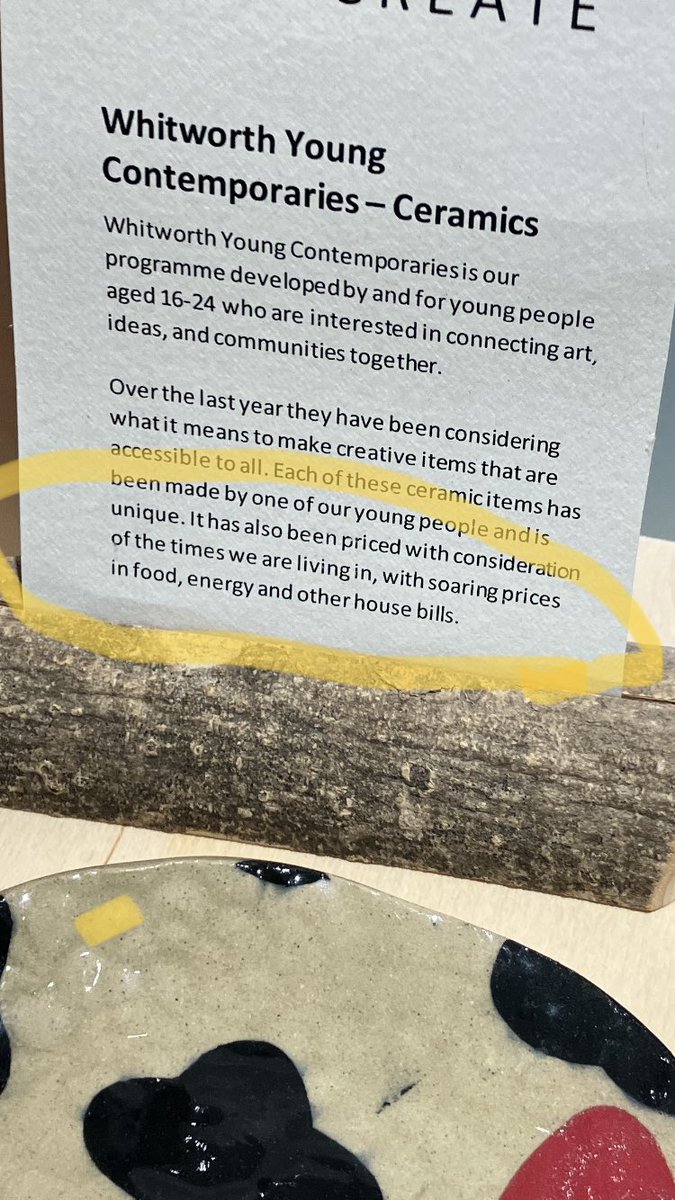 Brilliant handmade ceramics by young people from <a href="/WhitworthYC/">WhitworthYC</a> available now in the <a href="/WhitworthArt/">the Whitworth</a> Shop 👍 Absolute bargains too as these young creatives are more concerned about the cost of living crisis than most in Whitehall 😳 #ShopOfCreativity