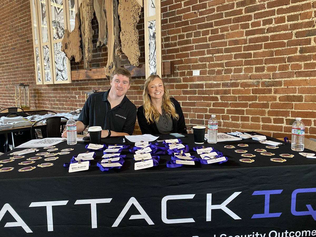 #AttackIQ Academy Live happening now in San Francisco! Time to get your MITRE ATT&amp;CK learning on 🤩