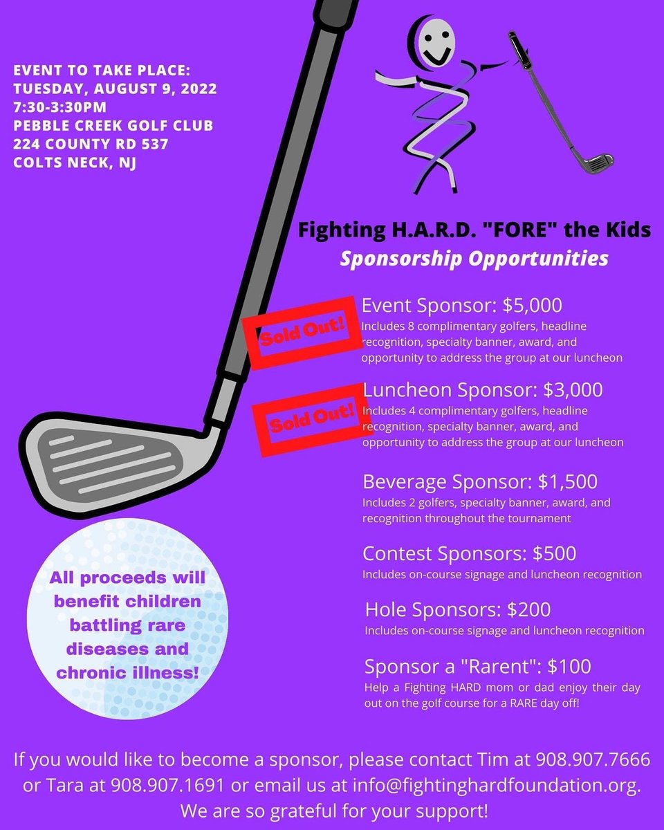 Did you hear? Pine Belt is our Hole-in-One Sponsor for our 2nd annual Fighting H.A.R.D. Fore the Kids Golf Outing! Join us for a chance to win a 2022 Chevy Equinox ☺️ Huge thanks to Pine Belt for Fighting HARD with us! Check out the flyers below and secure your sponsorship today!