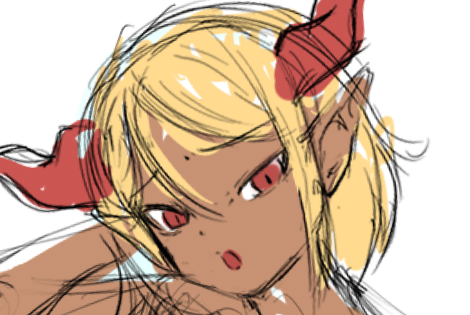 元々ロリ好きだった片鱗がね
こっから調整で年齢を高めに

土曜日にはとりあえず完成できるかなぁ
あとはエロシーンとかのラフになっちゃいそう

表情差分作ってゲームの方にも実装しないとね 