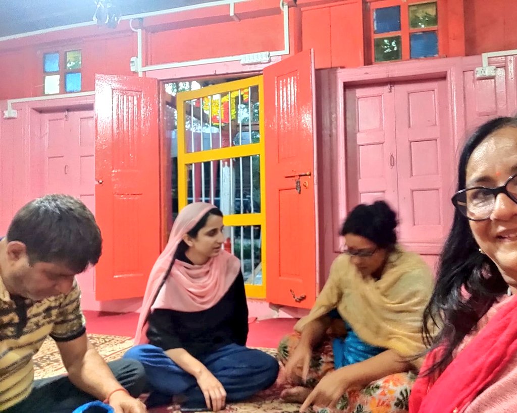 Anikaa_Nazir's tweet photo. Yesterday, Visited Mata Raganya Devi Temple at logrii Pora to greet my Pandit Brethren on the auspicious day of Jyestha Ashtami.
We the youth of Kashmir will take the idea of Kashmiriyat forward and give rise to more peace and prosperity in the valley. 
#coexistence 
#Kashmir https://t.co/s2I1ie9hpl