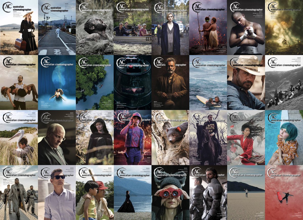 Stepping down as editor of Australian Cinematograhper Magazine after almost eight years. So proud of the issues my team and I have published over this time; to all the amazing filmmakers I’ve had the privilege of knowing. What an honour.