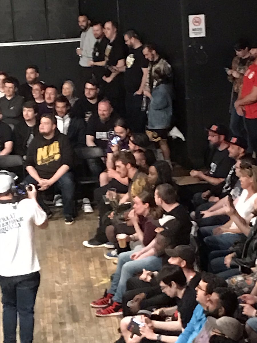Davesewell04's tweet photo. SSS16 @ThisIs_Progress pics @SON_Maggot @PrinceofpaceCN @realjodyfleisch @DamoMackle @RickeyShanePage #CharlieDemosey @DeanAllmark plus @SimonMiller316 and #TomKavanagh stand for champs league anthem as @CrowleyCarnival is confused 😂😂 https://t.co/l0mKvghwRc