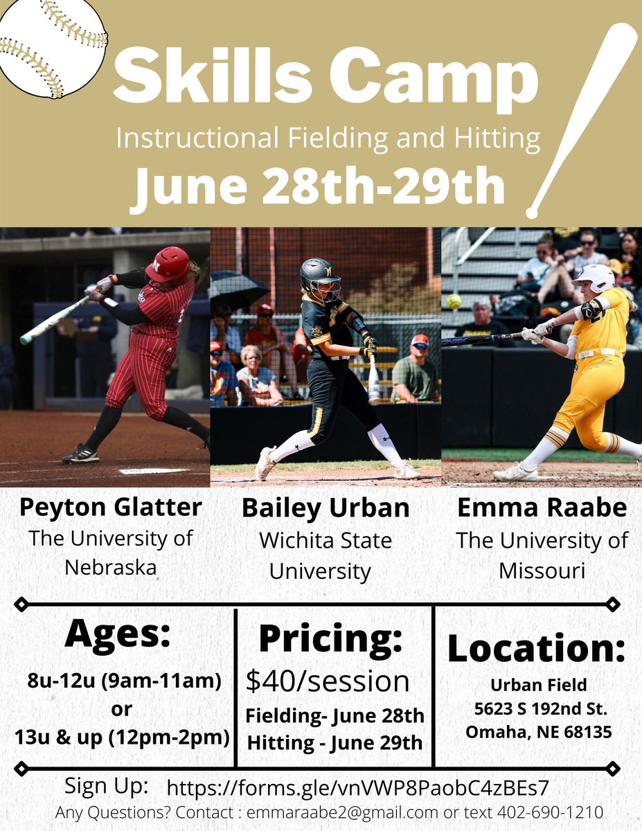Looking to play some softball with me and a couple of the best on June 28th &amp; June 29th?

Sign-Up Below ⬇️
forms.gle/yX9f5Lm9QyGjVE…