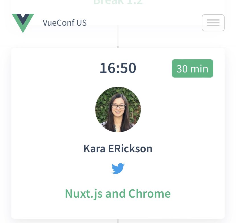 Great job! <a href="/karaforthewin/">kara</a> Enjoyed your talk on Chrome X Nuxt!
<a href="/vueconfus/">Vueconf.US</a> #VueConfUS