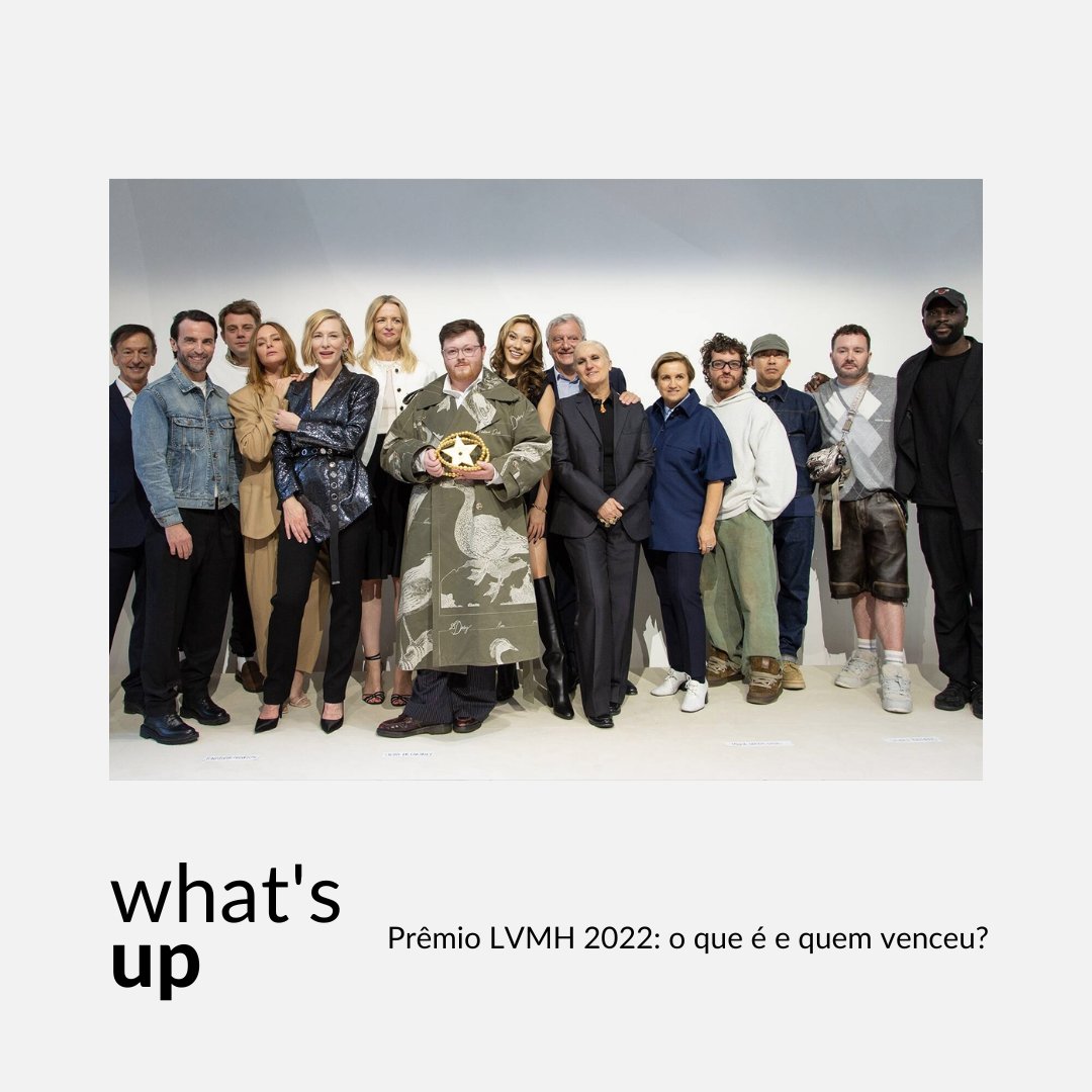 Organizado pelo maior conglomerado de moda do mundo, o prêmio LVMH vem com o objetivo de premiar e reconhecer o talento de jovens designers, incentivando a criação de uma geração com uma infinidade de estilistas. 

Saiba quem venceu a edição de 2022 no nosso blog, link na bio!