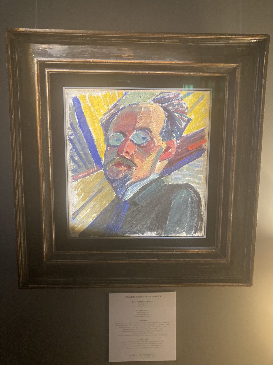 Amazing seeing the Ukrainian avant-garde Oleksandr Bohomazov’s work in the flesh this evening and to learn from James Butterwick about the history of this artist, whose work was faithfully preserved by his wife Wanda during and after the 1941 Nazi invasion of Kyiv