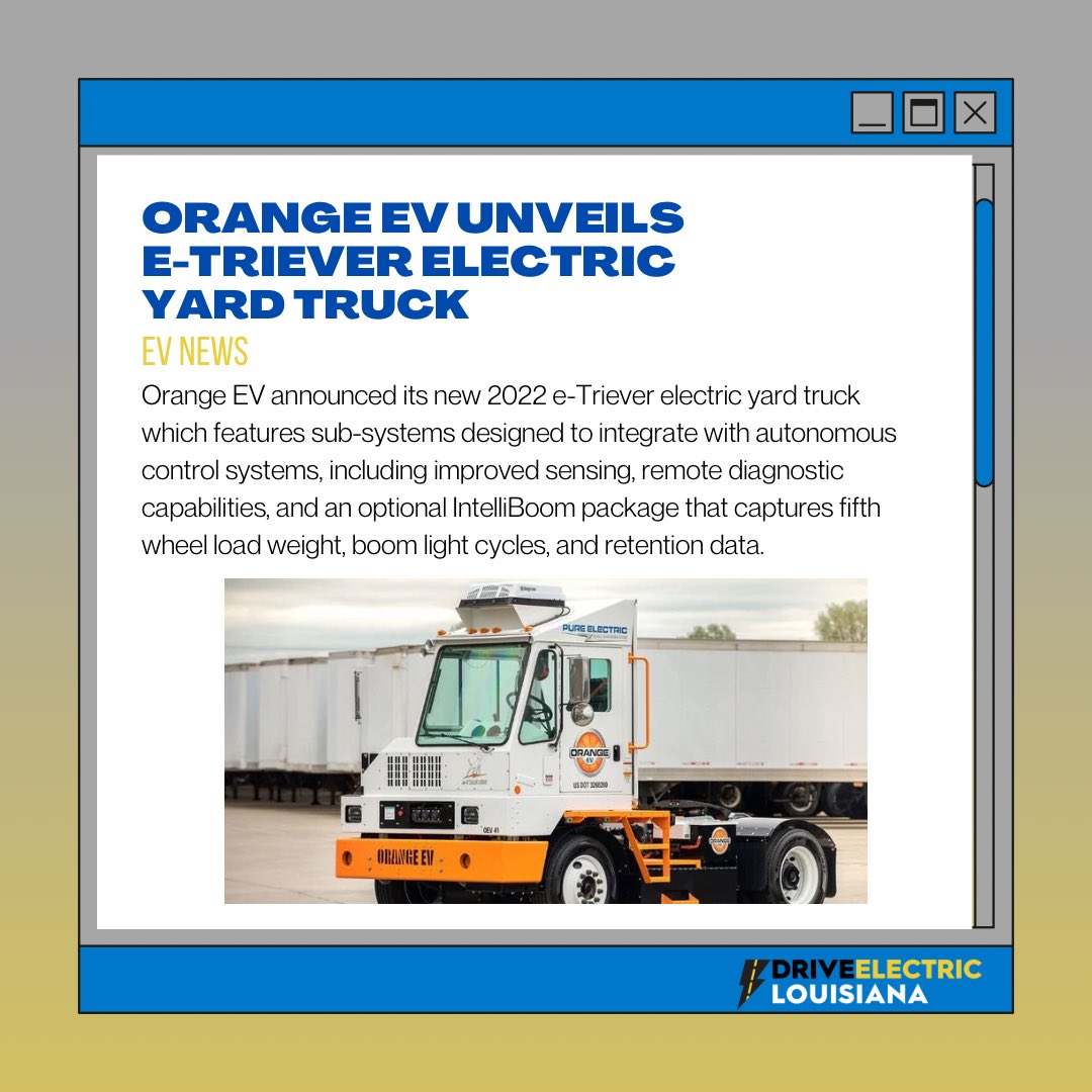 Orange EV unveils E-Triever Electric Yard Truck! #evnews #driveelectric #dela #electricvehicles