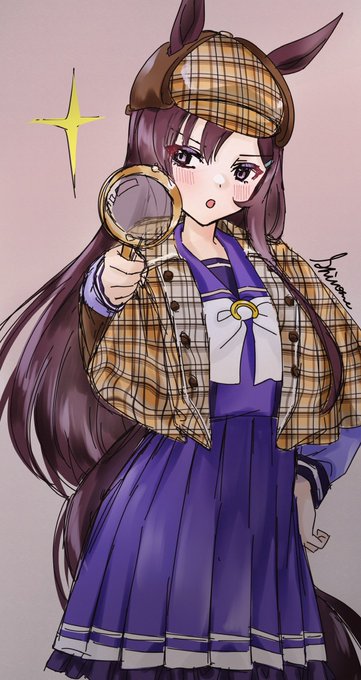 名探偵ベルちゃん🔎
サインがあまりにもダサすぎたのでとりあえず筆記体にしてみました
#ウマ娘 #メジロドーベル 