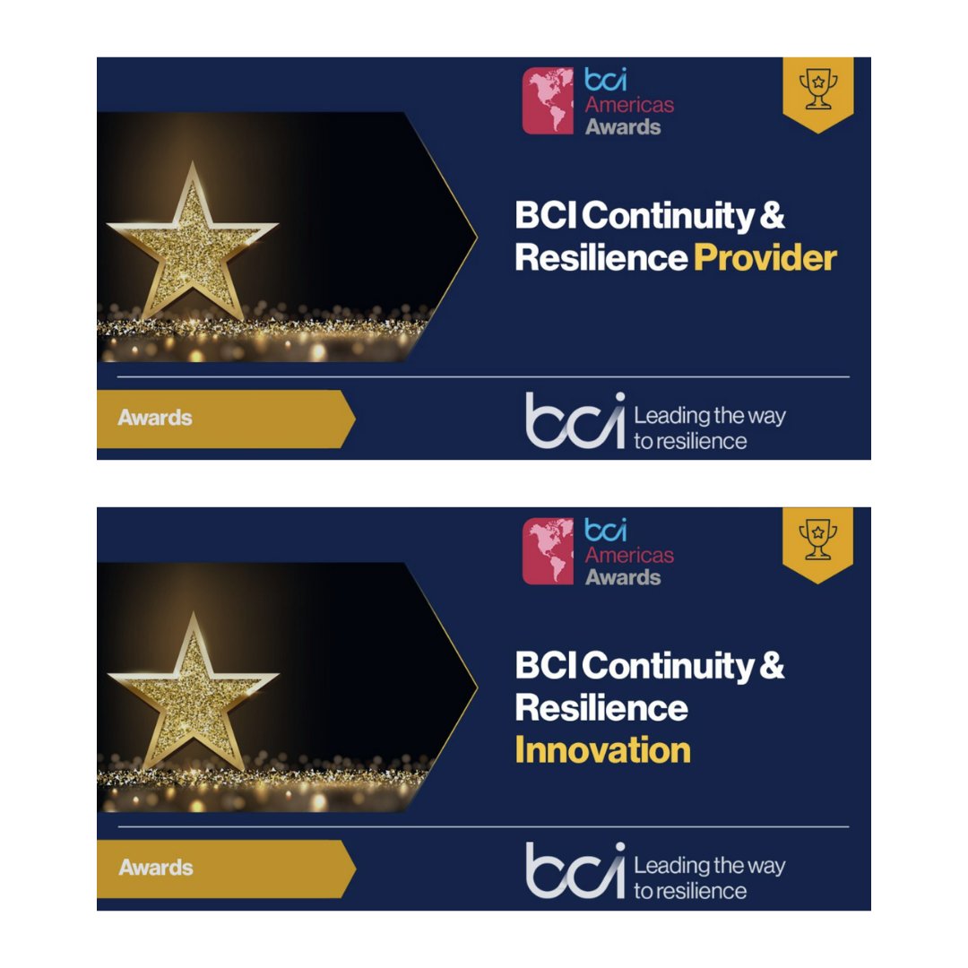 FusionRiskMgmt's tweet photo. We are thrilled to announce that Fusion has won the Continuity &amp; Resilience Provider award and the Continuity &amp; Resilience Innovation award in the 2022 BCI Americas Awards! Thank you to @TheBCEye for this incredible recognition! https://t.co/9SZI6rjDdl