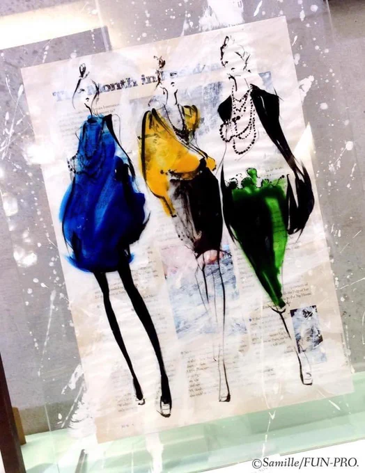 🎨🖌☺️ #ターナー色彩 #ガラスペイント #アクリル板 