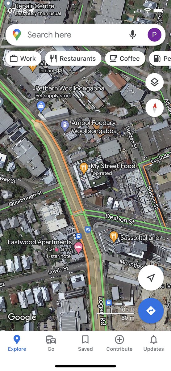 P_Orth's tweet photo. @brisbanecityqld @TMRQld lights on Deshon street turning right onto Logan road are defective, staying green for less than 10 seconds, only allowing 2 cars in each lane to pass through the intersection, this is a problem in the afternoon, please fix. https://t.co/4ClFYlmqNK