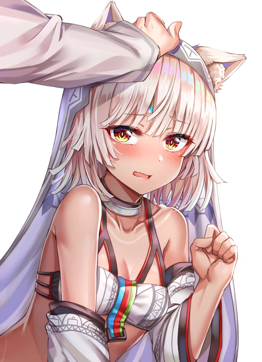 Giving Neko Altera some Headpats Source. 