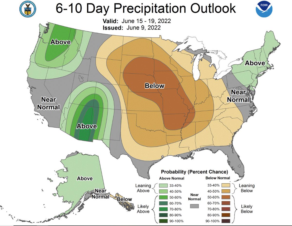 NWSPhoenix's tweet image. Moisture on the way? The Climate Prediction Center does have our region quite heavily favored towards a wetter-than-normal period. Modestly favoring warmer-than-normal temps.  #azwx @NWSTucson @NWSFlagstaff